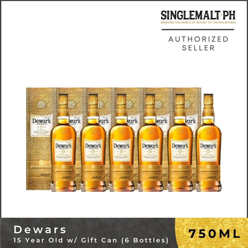 Dewars 15 Year w/ Gift Can 75cl (6 Bottles) Shopee Philippines