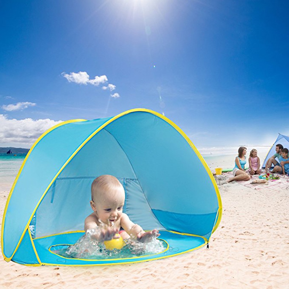 AWaterproof Baby Beach Tent UVProtection Sun shelter with Pool Pop Up