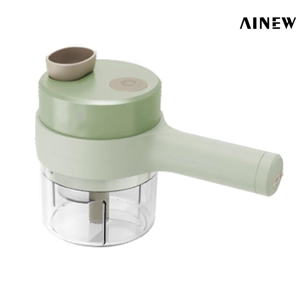 4in1 Handheld Electric Vegetable Cutter AINEW Chopper Grinder Set Mini