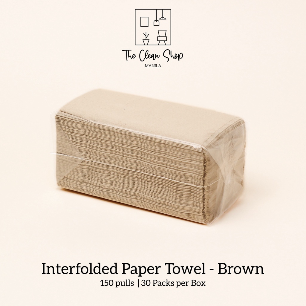 The Clean Shop MNL Interfolded Paper Towel or Kitchen Towel 1Ply