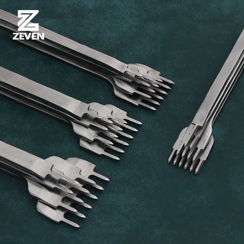 3/4/5/6mm 4pcs/set Leather Chisel Hole Punches Stitching Punch Tool