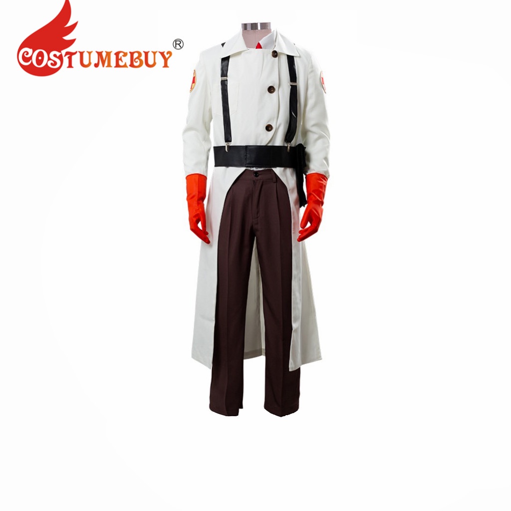 CostumeBuy Game Team Fortress 2 Cosplay Costume Medic Halloween Fancy Party Suit L920 tKhp