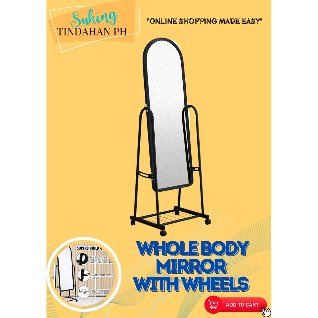 Modern Design Whole Body Mirror with Wheels Shopee Philippines