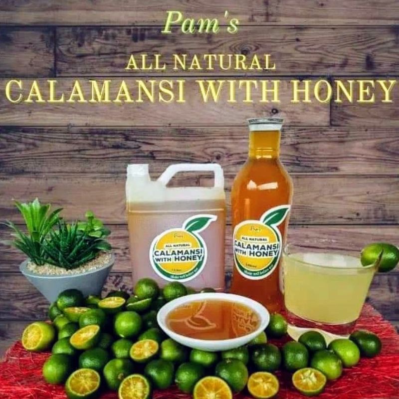 ♥️ PAM's Calamansi Juice Concentrate with Honey 1L (allnatural) Shopee Philippines