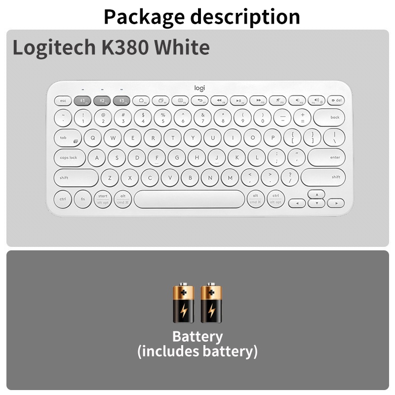 Logitech k380 Wireless Bluetooth Keyboard Ipad Tablet Laptop Office