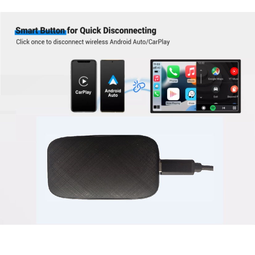 Wired To Wireless carplay & android auto, box Push Screen Projection