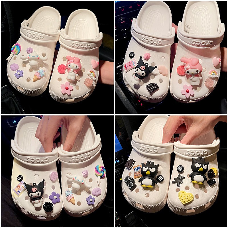 Sanrio doll set jibbitz for crocs charm shoes accessories lalagyan ng