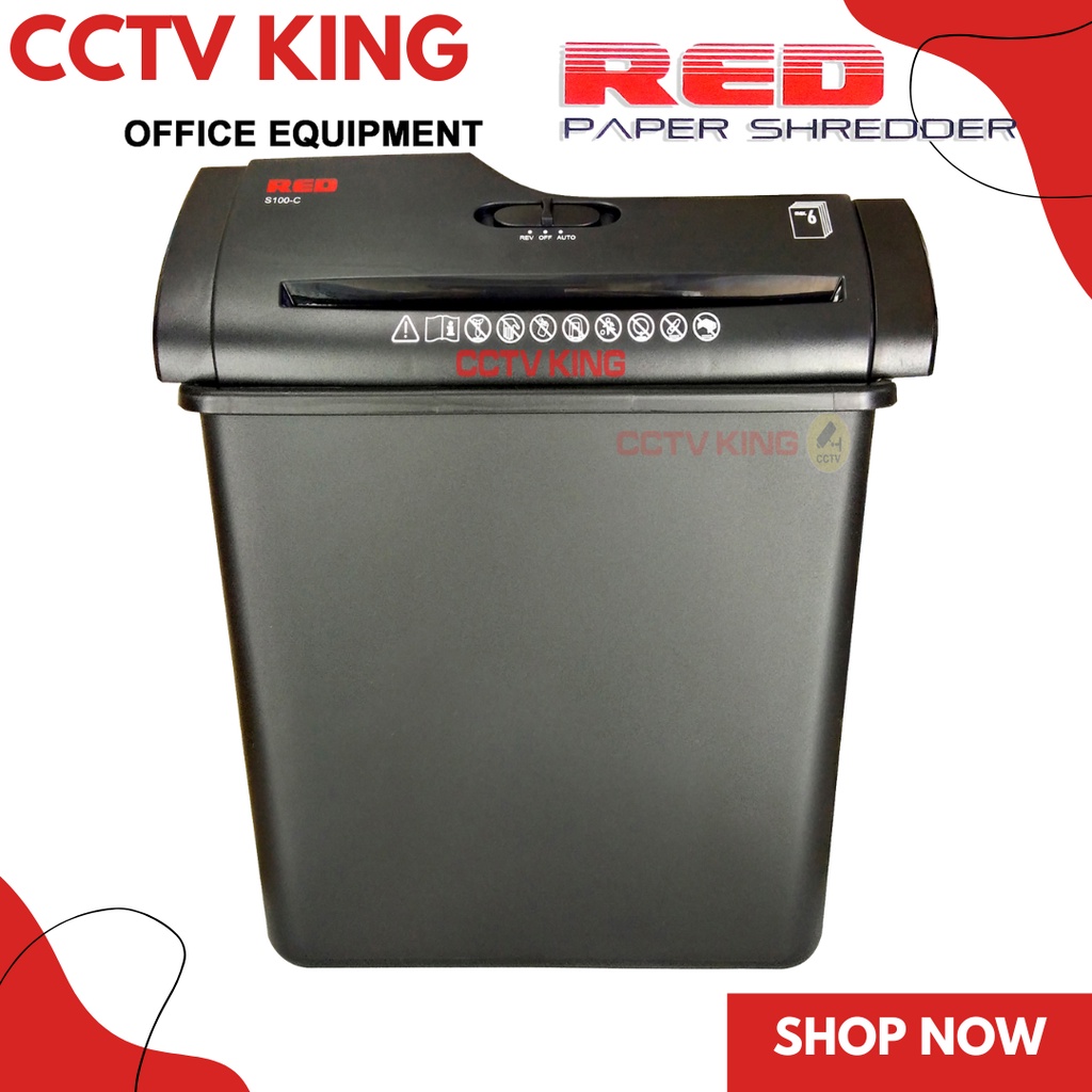 Strip Cut Red Brand Paper Shredder Shredding Machine Shopee Philippines