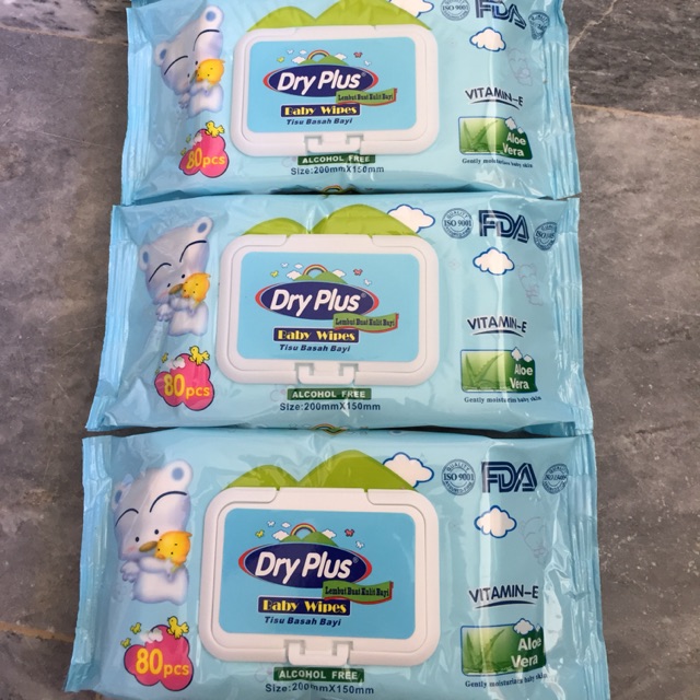 Baby Wipes Dry Plus 80pcs Shopee Philippines