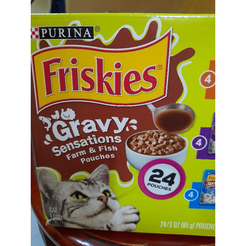 PURINA FRISKIES GRAVY SENSATIONS FARM AND FISH POUCHES SET OF 4(85g) Shopee Philippines