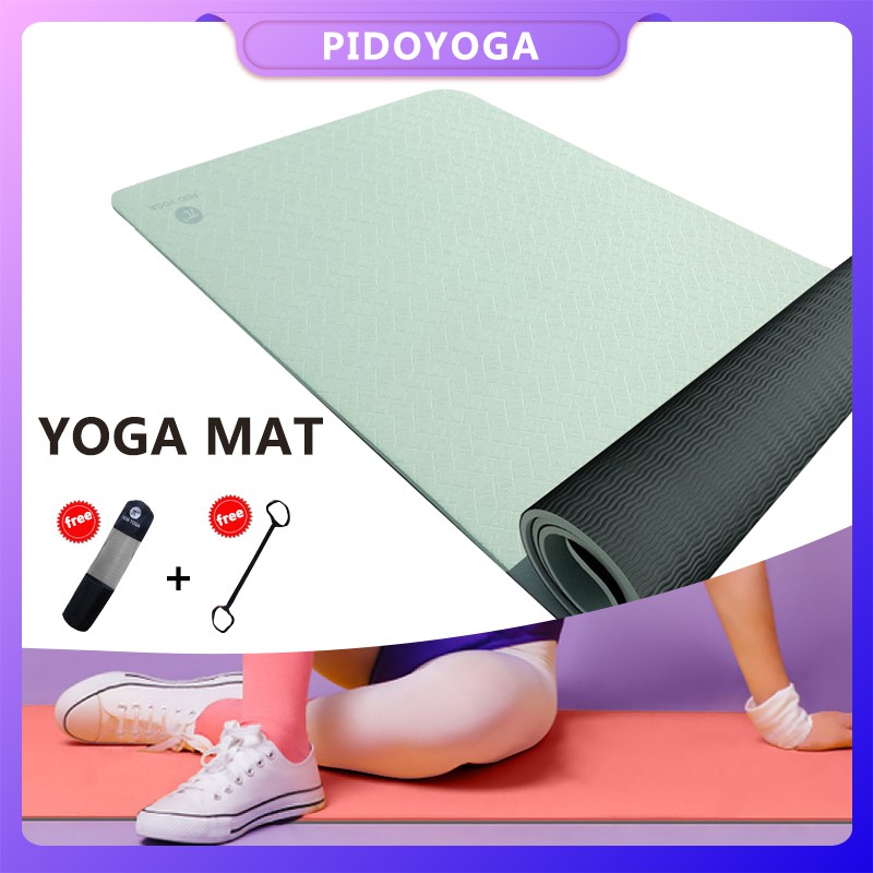 PIDO Pido Tpe Yoga Mat 8Mm Men And Women Fitness Mat Tasteless