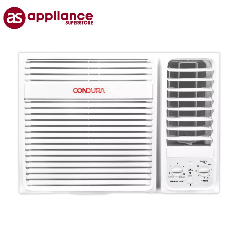 Condura 1.5 HP Side Discharge Timer 6X Window Type Non Inverter Aircon