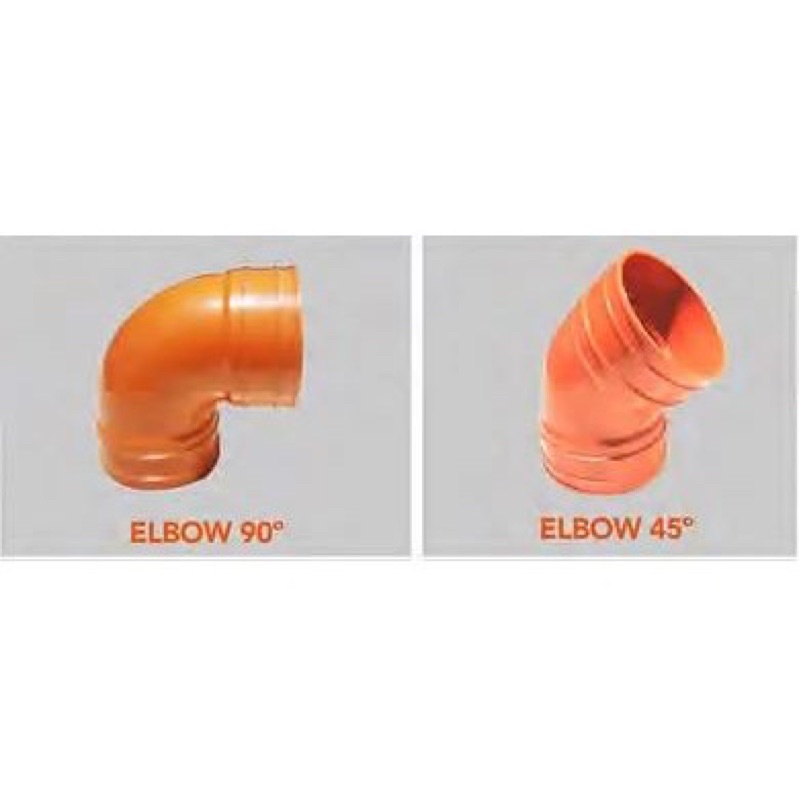 PVC Orange / PVC Sanitary Fittings Elbow 2" 3" 4" (per pc) 90 degrees