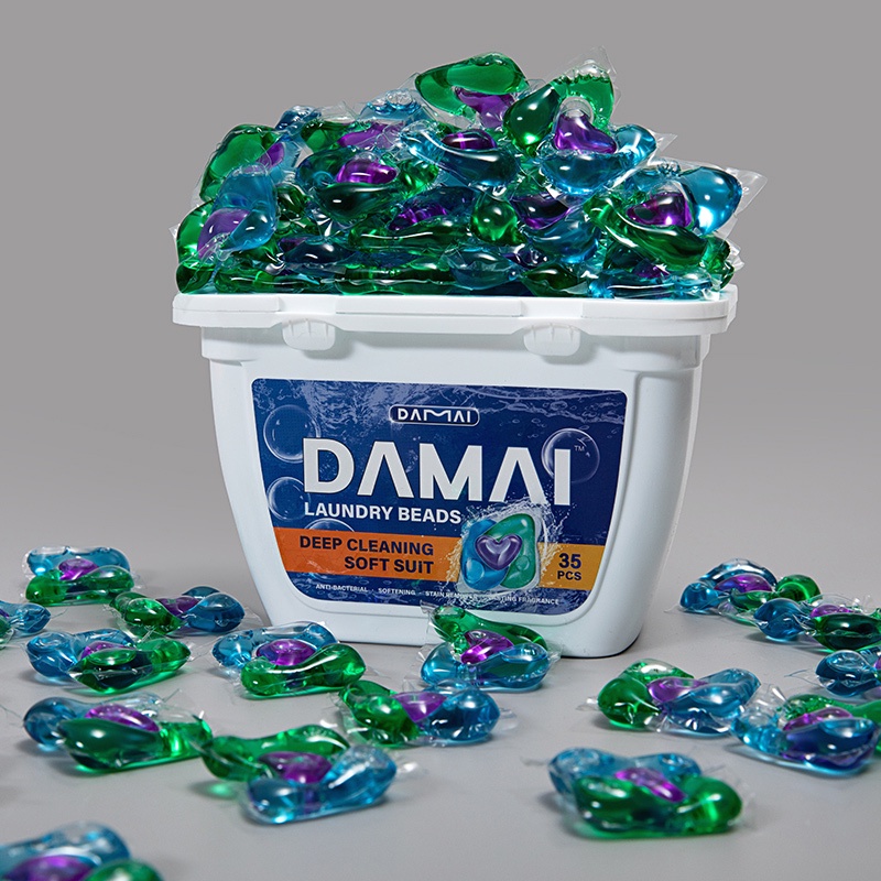 35PCS Laundry capsules Detergent 3 In1 pods Beads Liquid Balls Clean