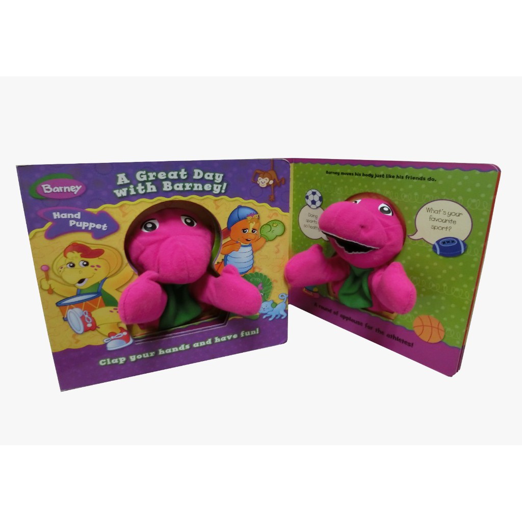 Barney Puppet Book (A Great Day with Barney) Shopee Philippines