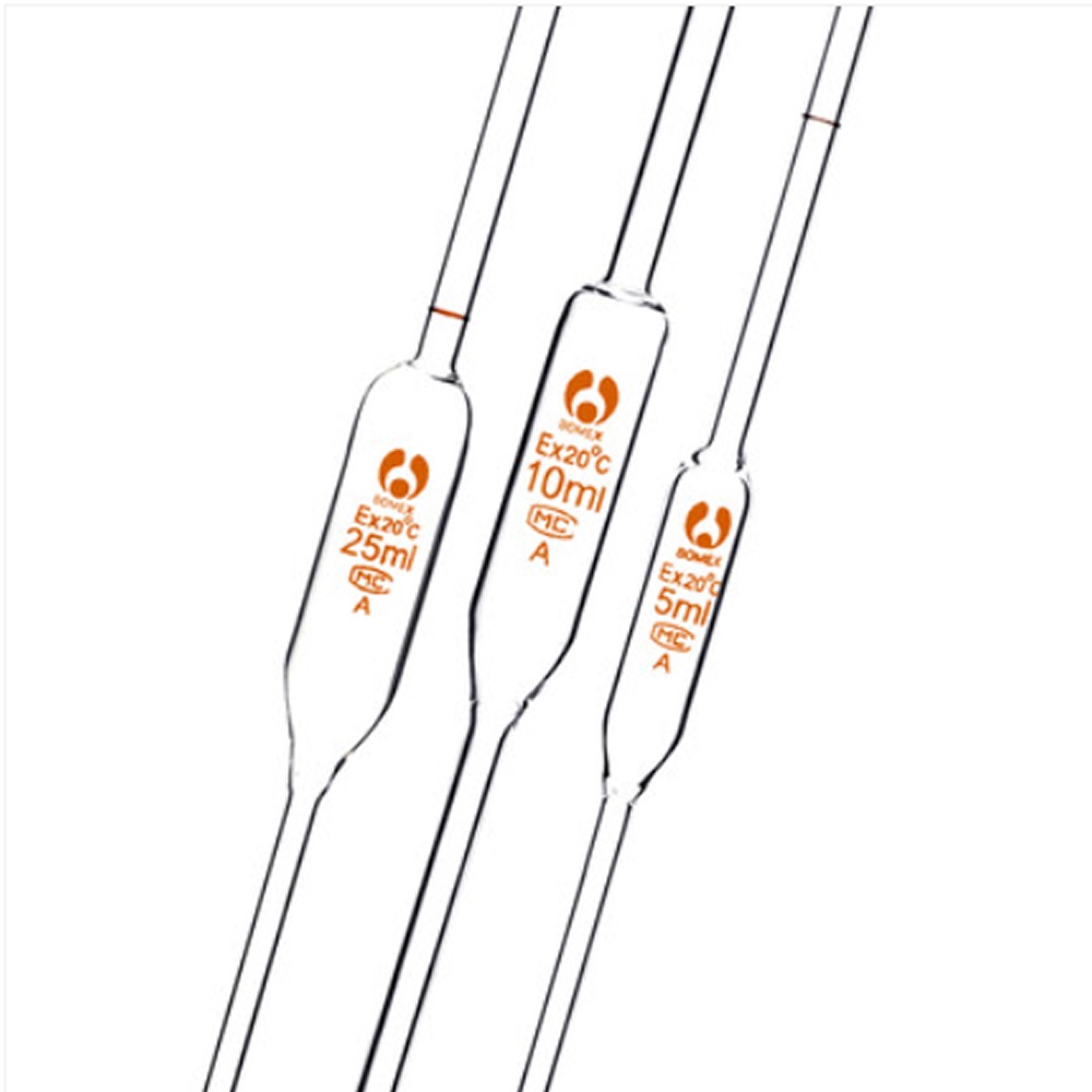 Big belly pipette glass 1/2/3/5/10/15/20/25/50ml Chemical laboratory