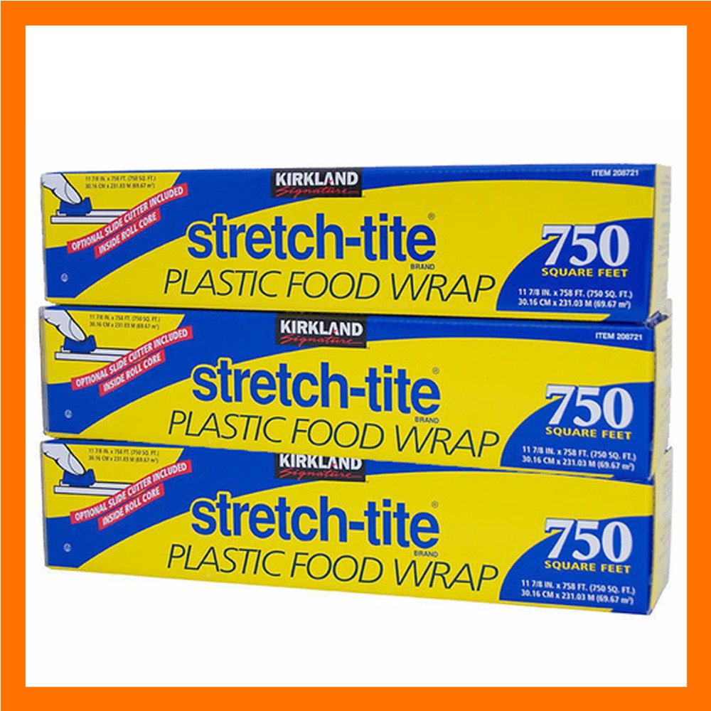 Kirkland Signature Stretchtite Plastic Wrap (12in x 750ft) Shopee