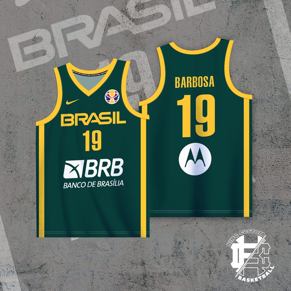 BRAZIL FIBA BASKETBALL JERSEY FULL SUBLIMATION Shopee Philippines