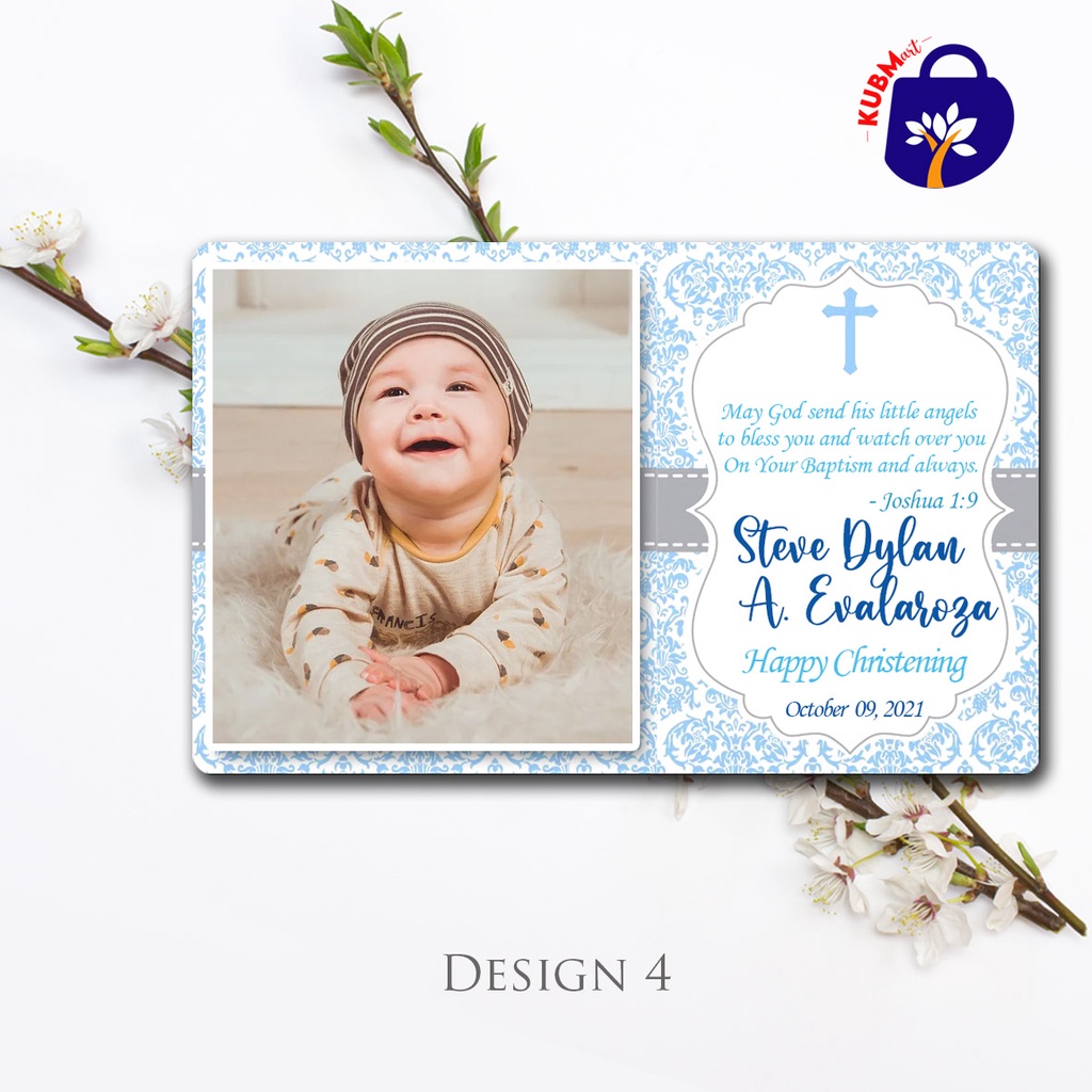 Customized Baptism Boy Souvenir Giveaway Ref for Birthday