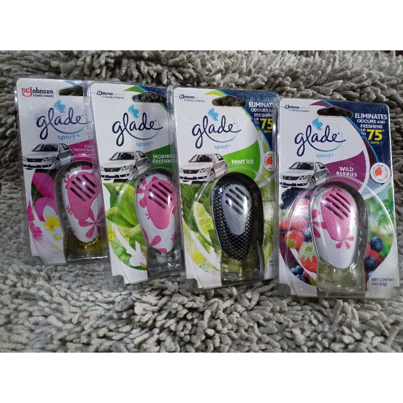 Glade sport car air freshener 7ml Shopee Philippines