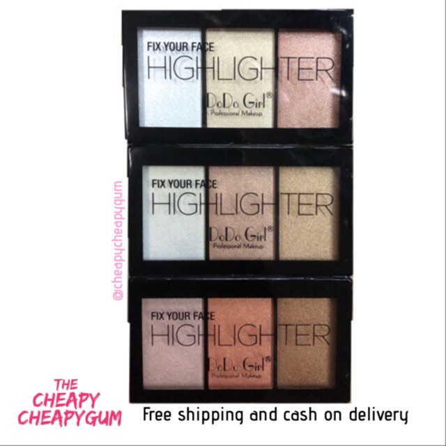 DoDo Girl fix your face Highlighter Shopee Philippines