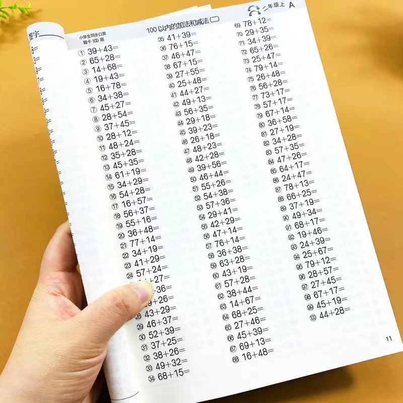 96Pages Children Addition and Subtraction Book Kindergarten Arithmetic Worksheets Buku Matematik