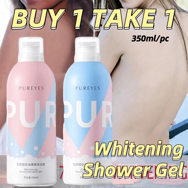 【BUY 1 TAKE 1】Pureyes Amino Acid Cream Mousse Shower Gel Whitening