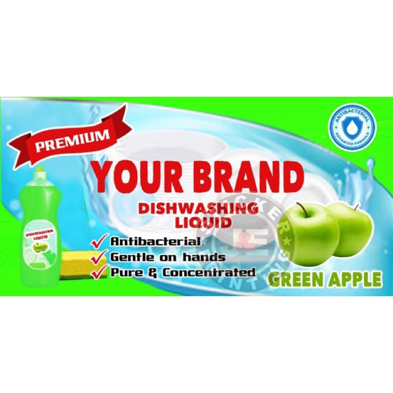 CUSTOMIZED STICKER LABEL FOR DISHWASHING LIQUID 15PCS. Shopee Philippines