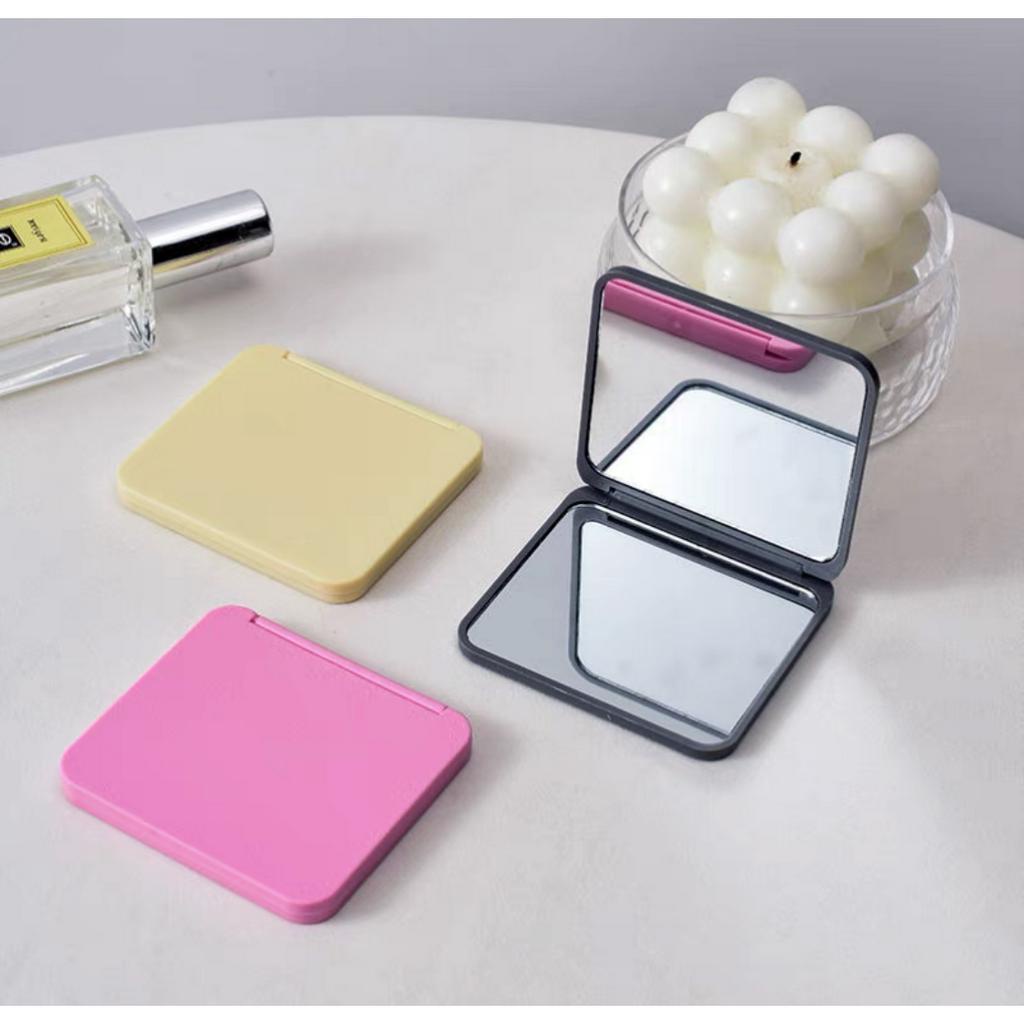 Mini Square Makeup Mirror Portable Doublesided Vanity Mirror Cosmetic