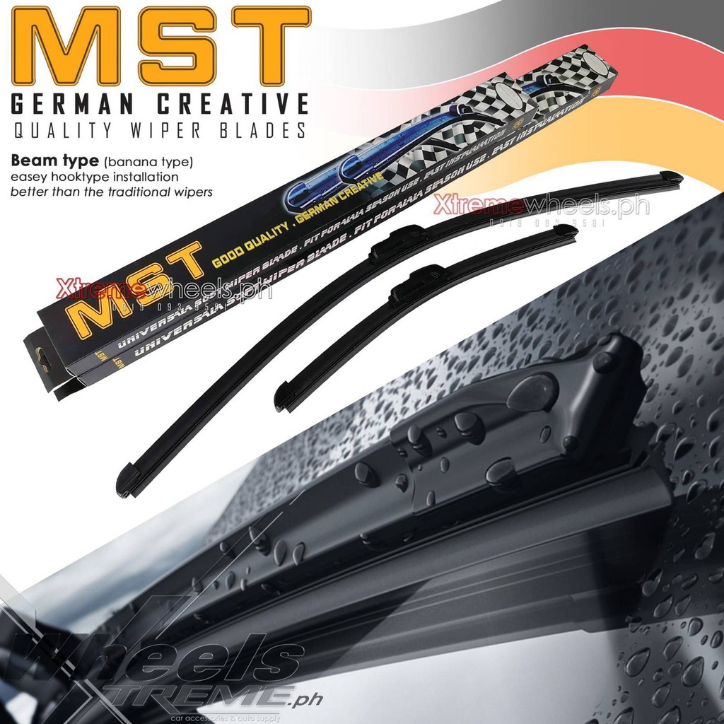 ( 20/20 MST )2PCS NISSAN PATROL 19972010 BANANA TYPE WIPER BLADE