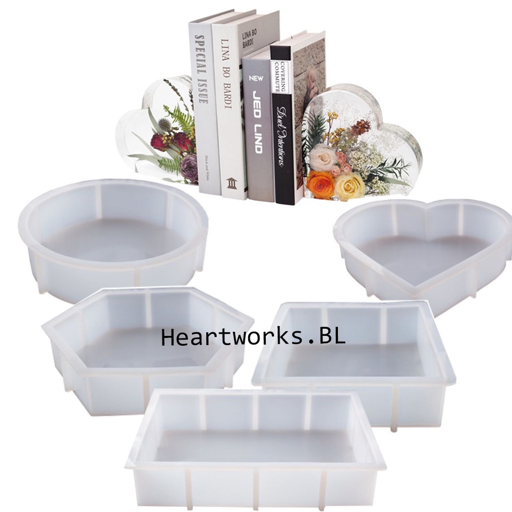 Resin Flower Preservation Silicone Mold Molder round circle hexagon