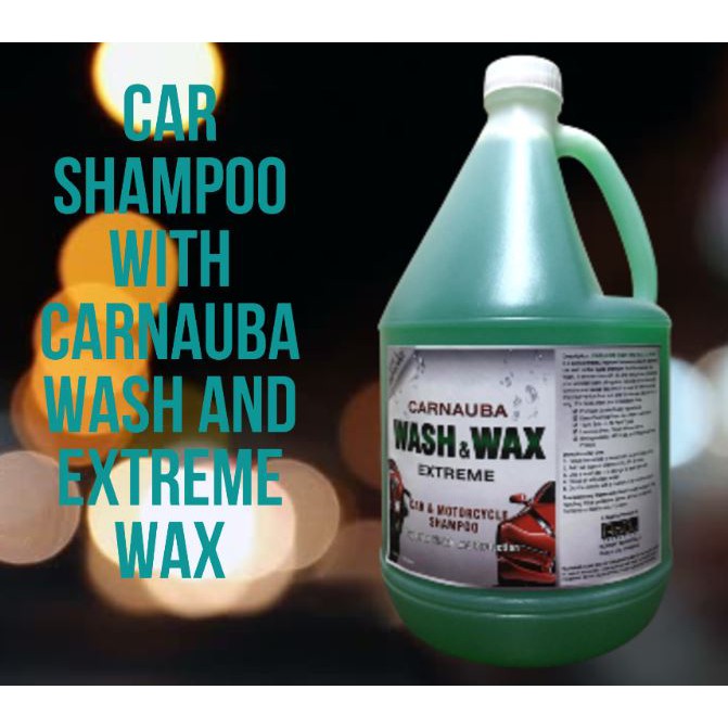 Car Shampoo with Carnauba Wash and extreme wax Shopee Philippines