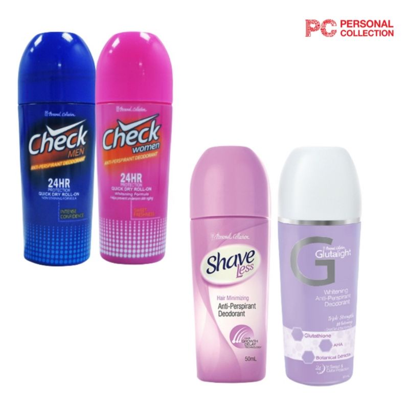 Pc Check Men and Women, Glutalight, Shave less Deodorant Anti