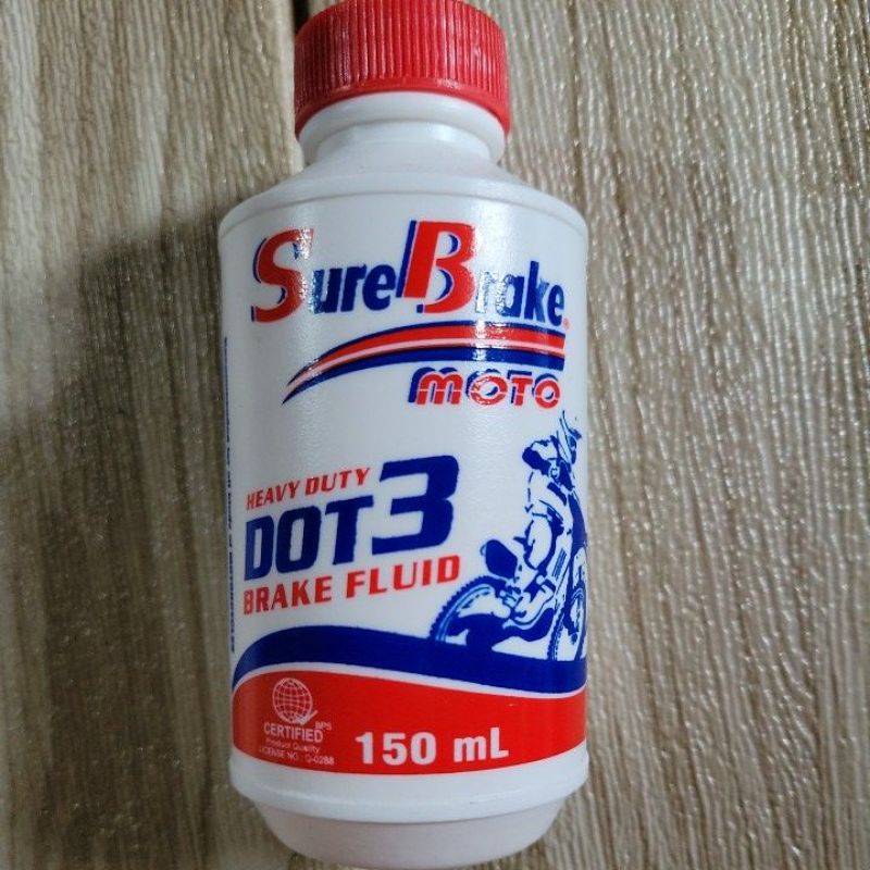 SureBrake Heavy Duty DOT 3 Brake Fluid 150ml Shopee Philippines
