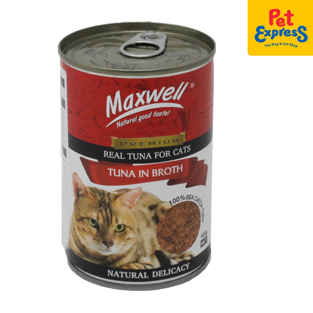 Maxwell Premium Real Tuna with Tuna in Broth Wet Cat Food 400g (2 cans