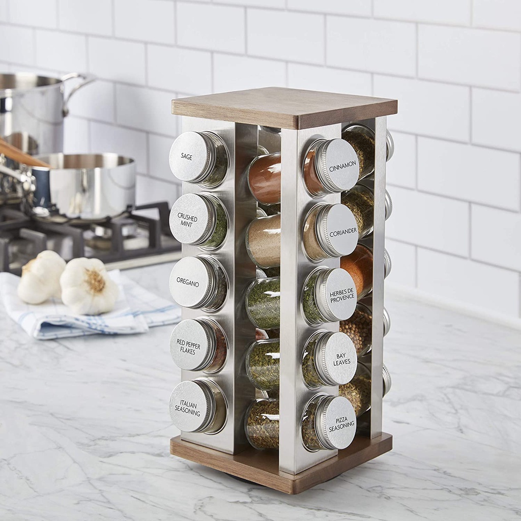 Kamenstein Vintage Spice Rack, 20Jar, Assorted Shopee Philippines