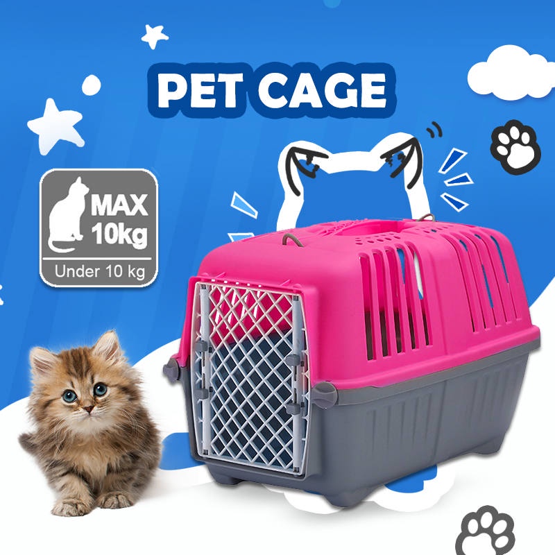 Pet carrier travel cage dog cat crates airline approved pet cage with