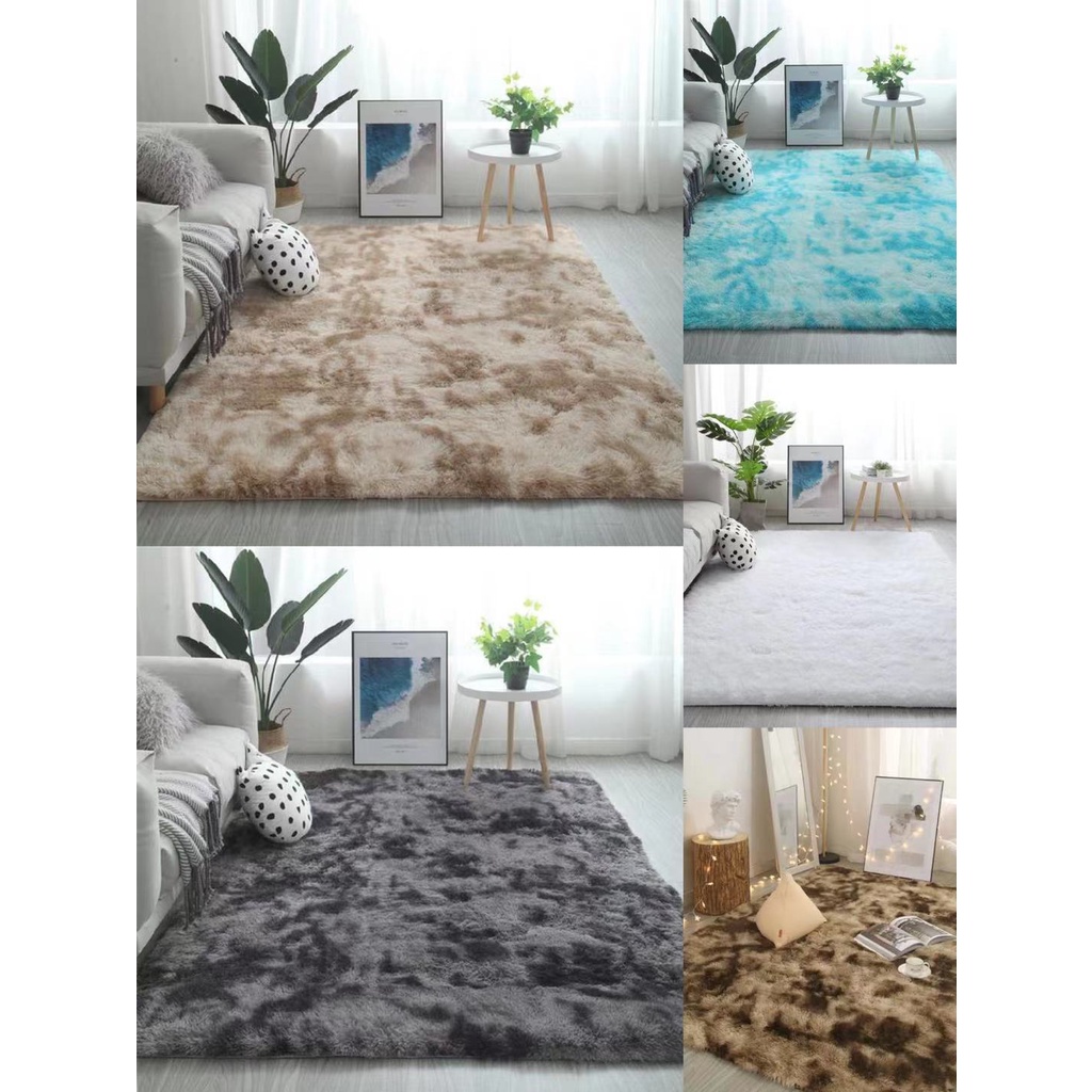 Tiedye Carpet Printed Plush Floor Fluffy Mats fur fabric home decoration carpets dye faux
