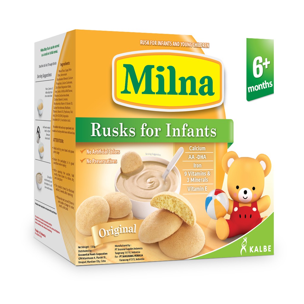 Milna Baby Biscuit Original 130g Shopee Philippines
