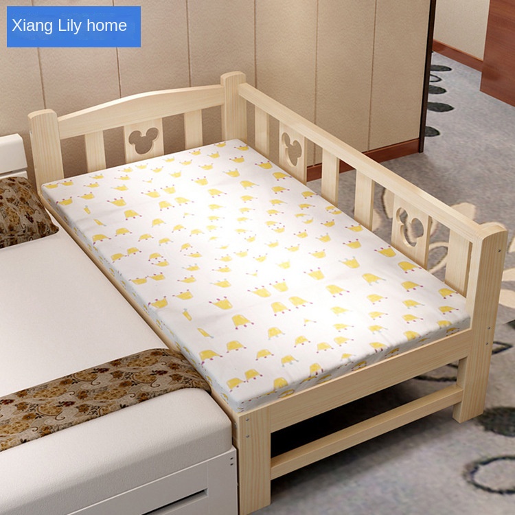 Widened Bed Splicing Bed Customized Solid Wood Bed Children's Bed with