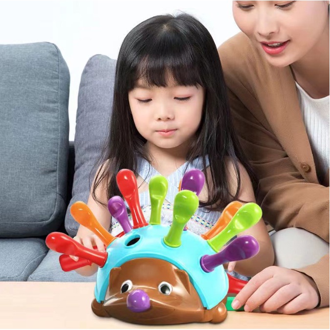 Hedgehog Toy montessori educational baby learning toys puzzle sensory