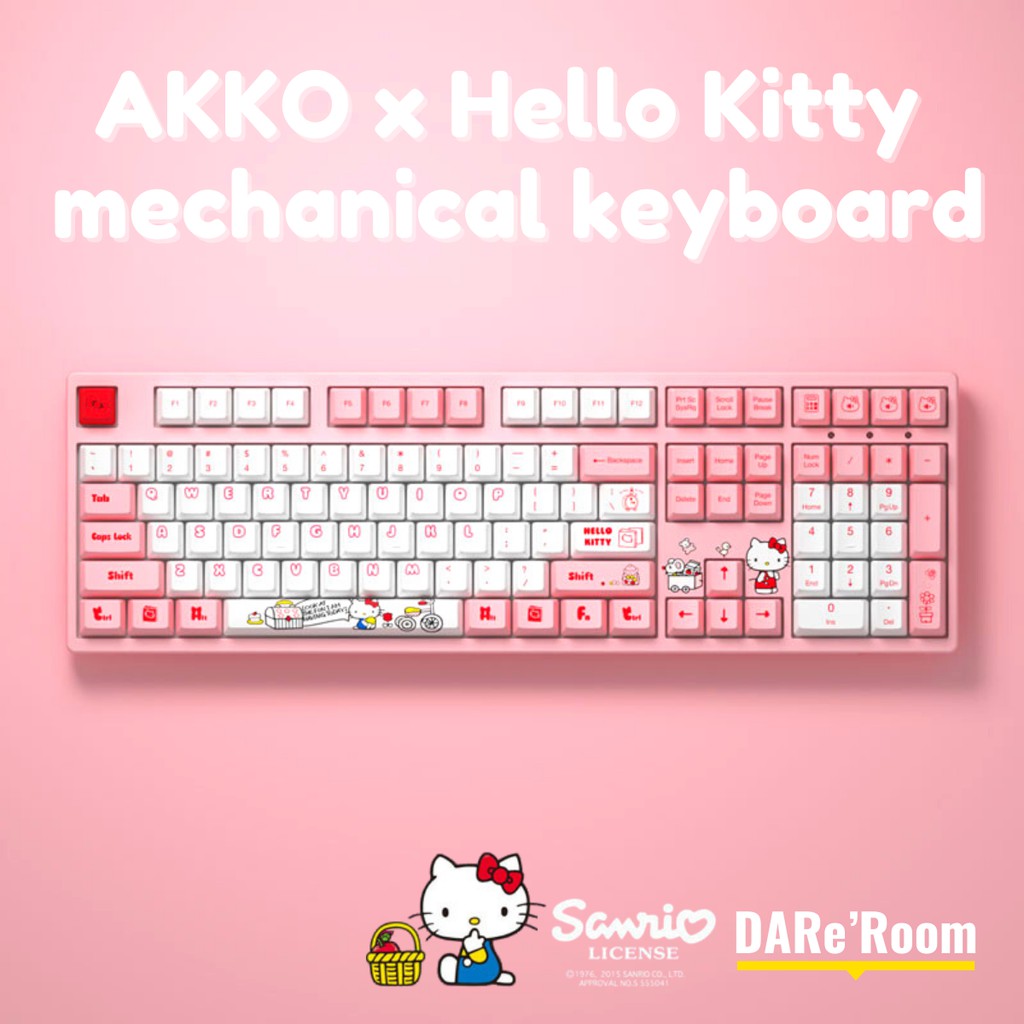 AKKO x Hello Kitty mechanical keyboard Wired Gaming Keyboard Sanrio