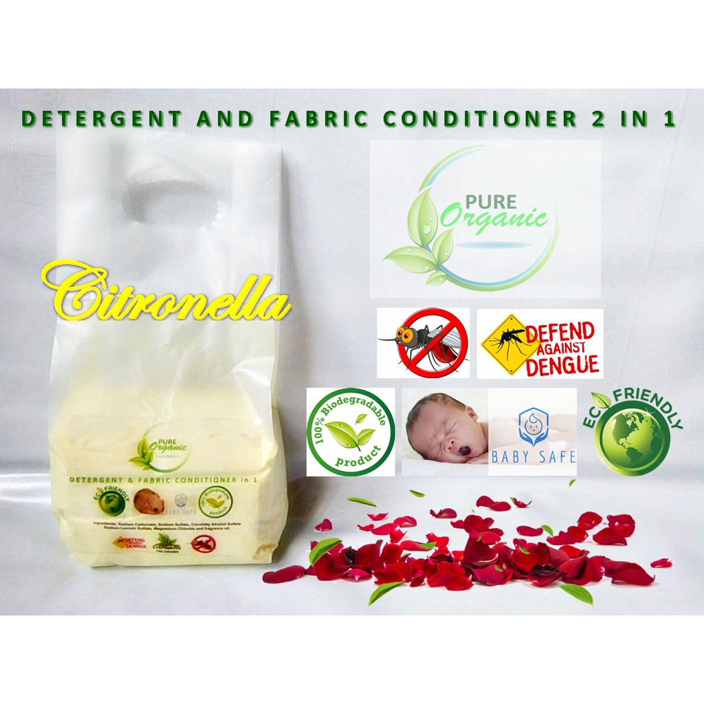 Detergent and Fabric Conditioner Citronella by Pure Organic Baby Safe