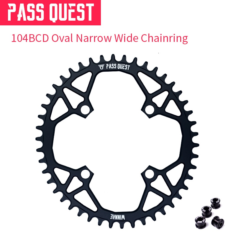For Deore M785 M675 SLX Crank Pass Quest 104bcd Mtb Oval Narrow Wide