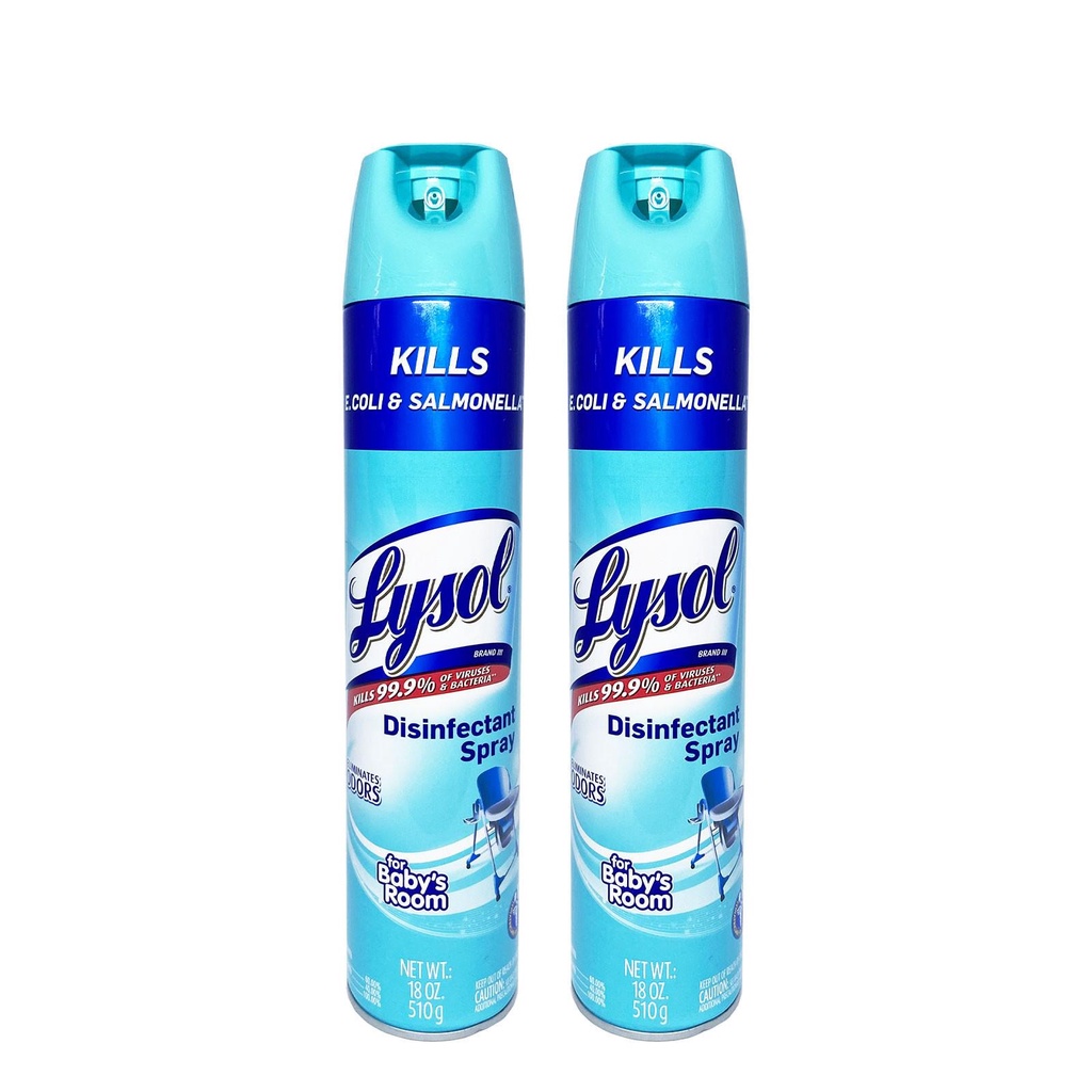 Lysol Disinfectant Spray Baby's Room 510GM Twin Pack Shopee Philippines