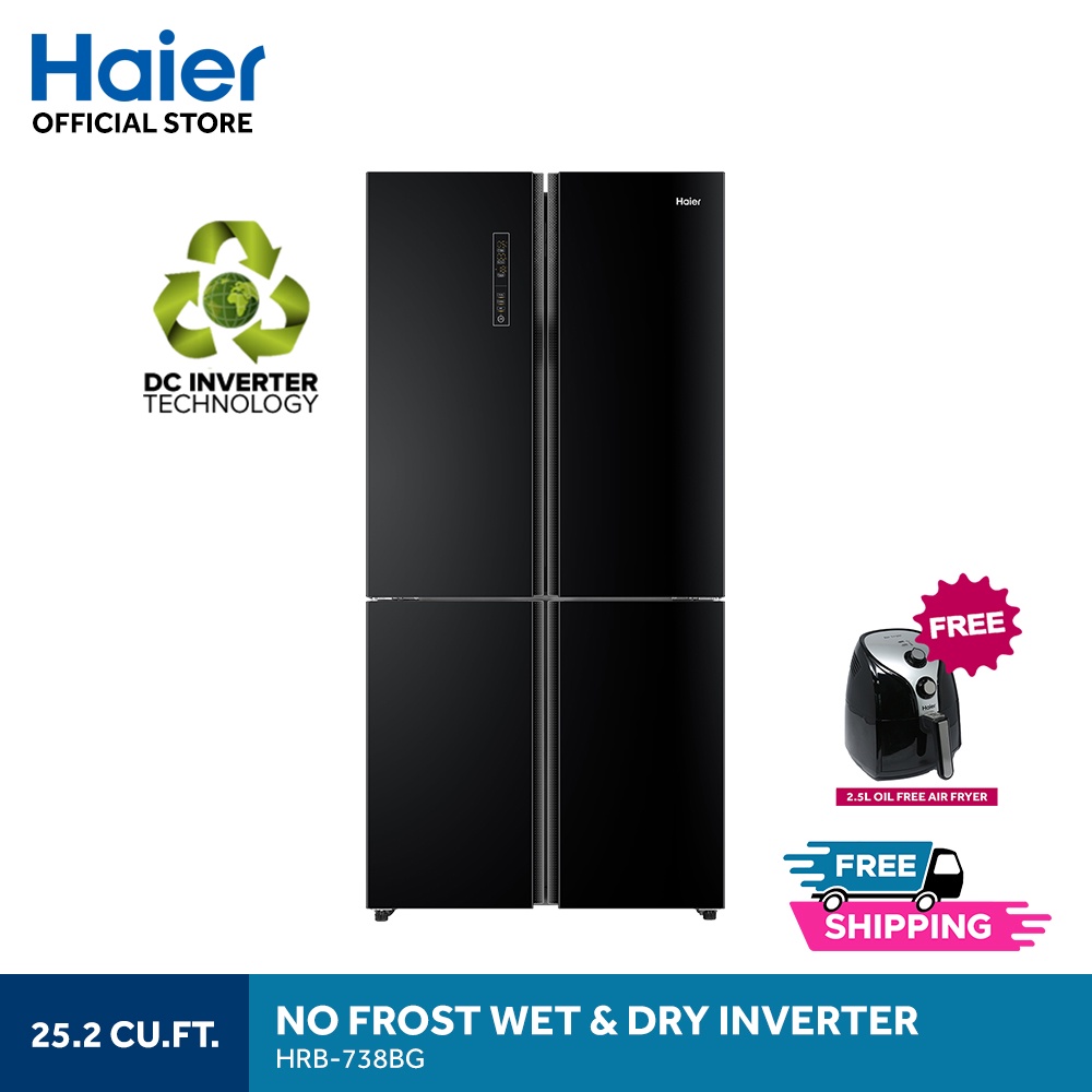 Haier HRB738BG 25.2 cu. ft. No Frost Triple Cooling Full DC Inverter