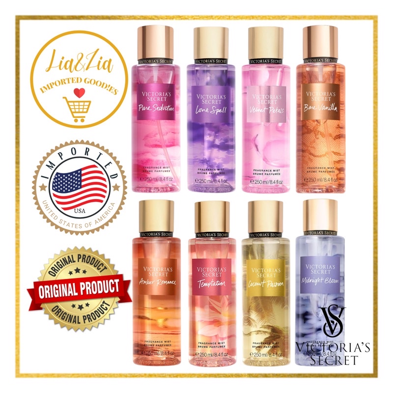 Classic Scent Victoria Secret Bare vanilla, Pure seduction, Love