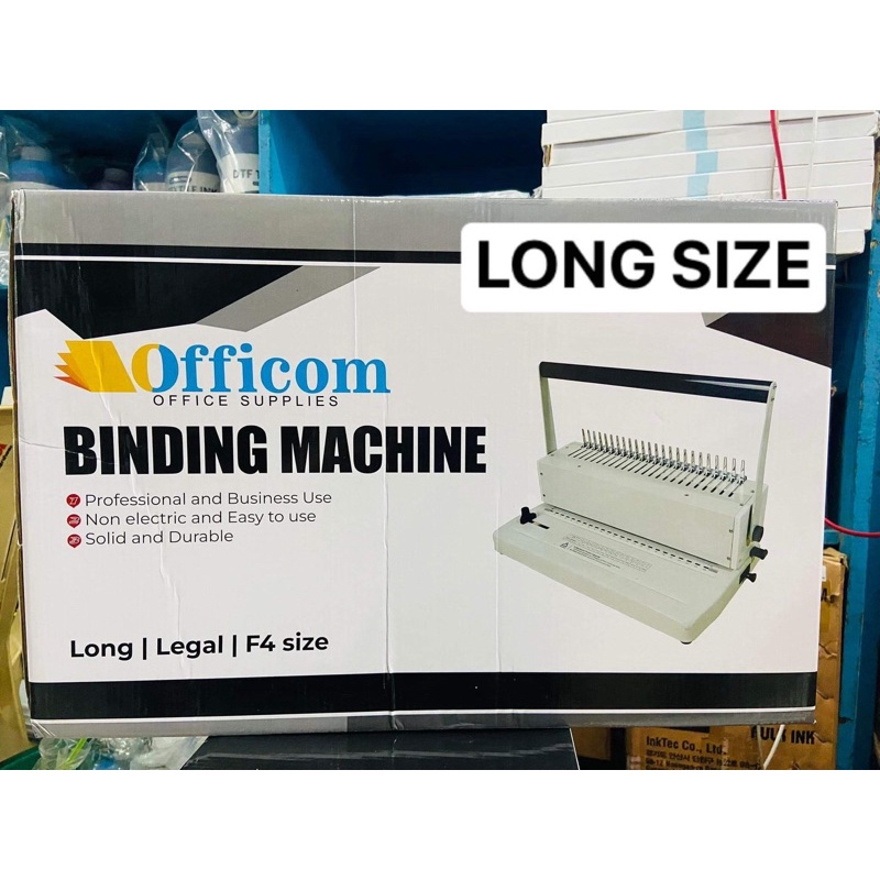 PLASTIC COMB BINDING MACHINE LONG SIZE Shopee Philippines
