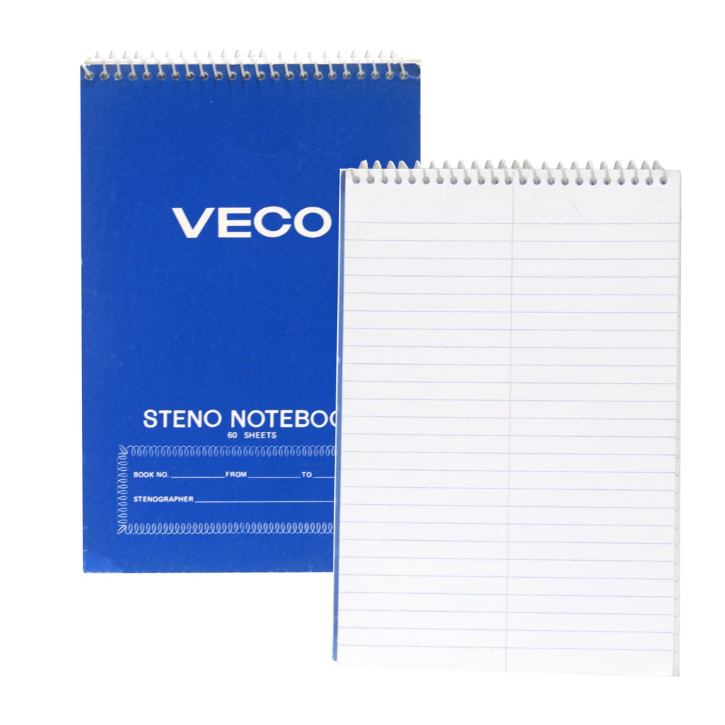 Steno Veco Notepad Notebook Spiral 60 Sheets Shopee Philippines
