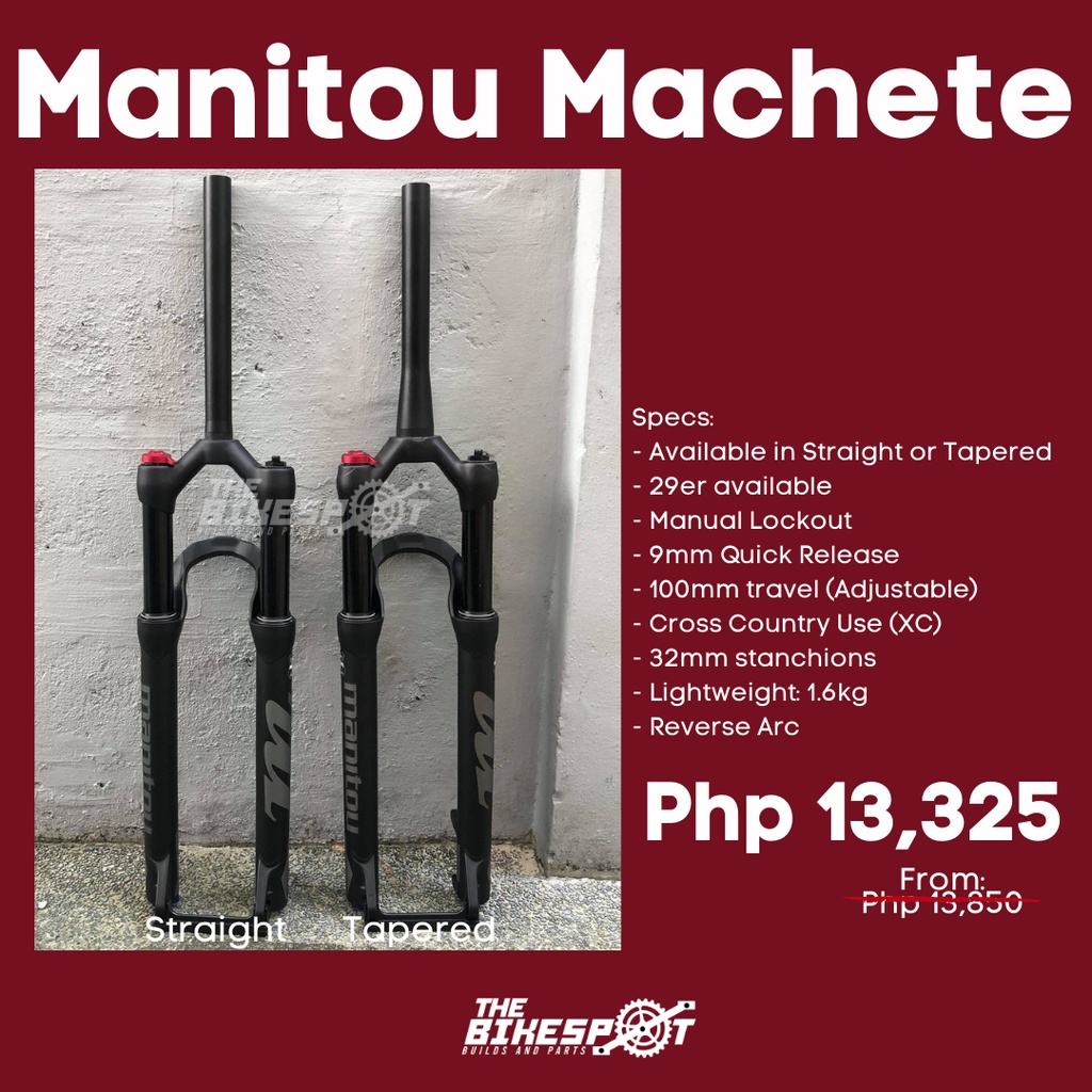Manitou Machete Air Fork (Quick Release) Shopee Philippines